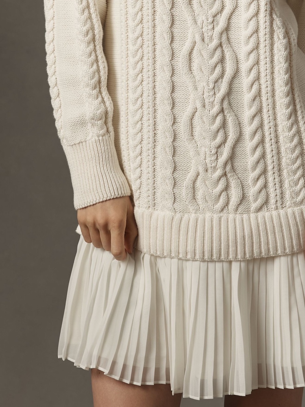 Anthropologie Delphine Sweater Twofer Mini Dress